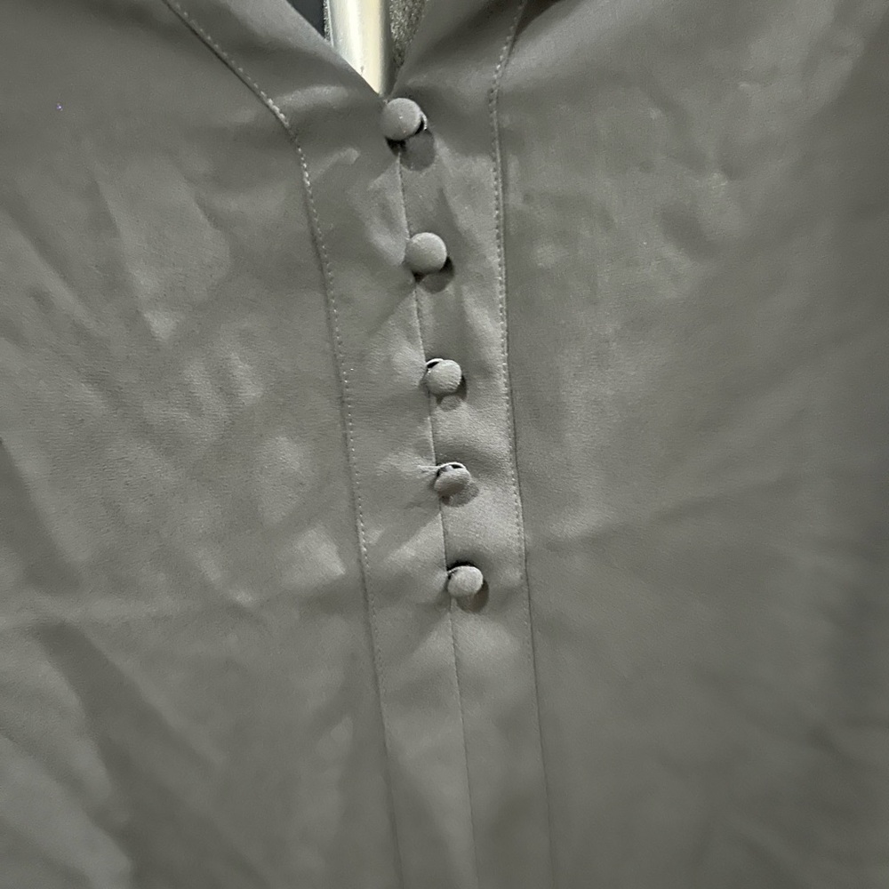 Express Black Button-Down Blouse NWT - image 5